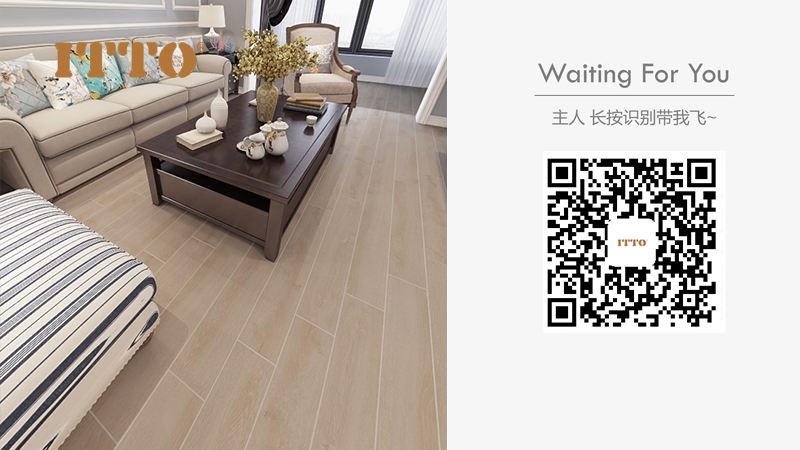 欧洲白橡（杏黄）木纹砖ICGS915018客餐厅VR全景图
